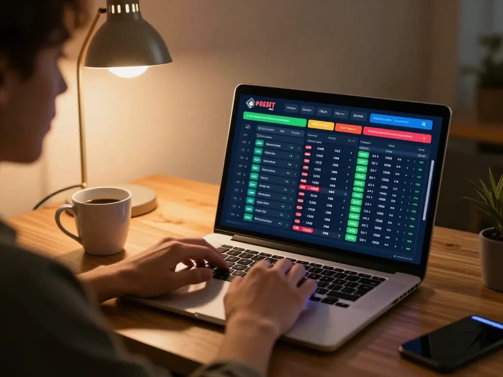Engaging in sports betting activity with kèo nhà cái displayed on the laptop.