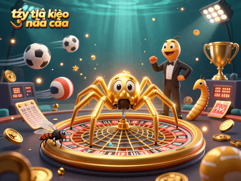 Placing bets in style with tỷ lệ kèo nhà cái in this vibrant 3D casino scene full of energy.