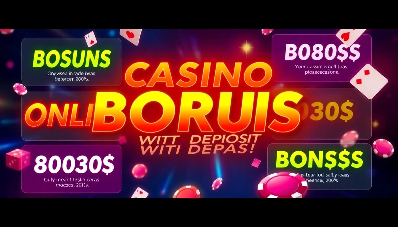 View enticing casino bonus ohne einzahlung offers with vibrant visuals and gaming icons promoting no deposit bonuses.