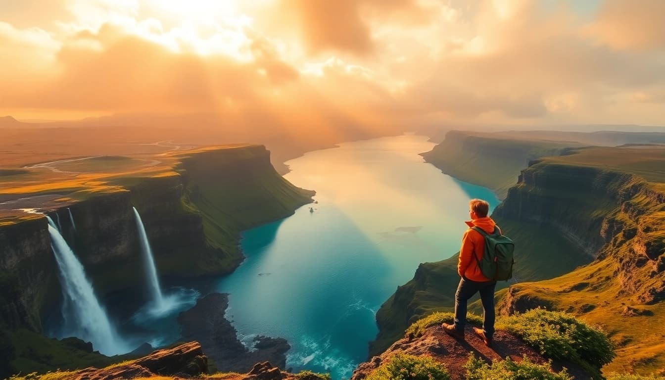 Erleben Sie eine inspirierende Reise nach Island mit beeindruckenden Vulkanlandschaften und Wasserfällen.