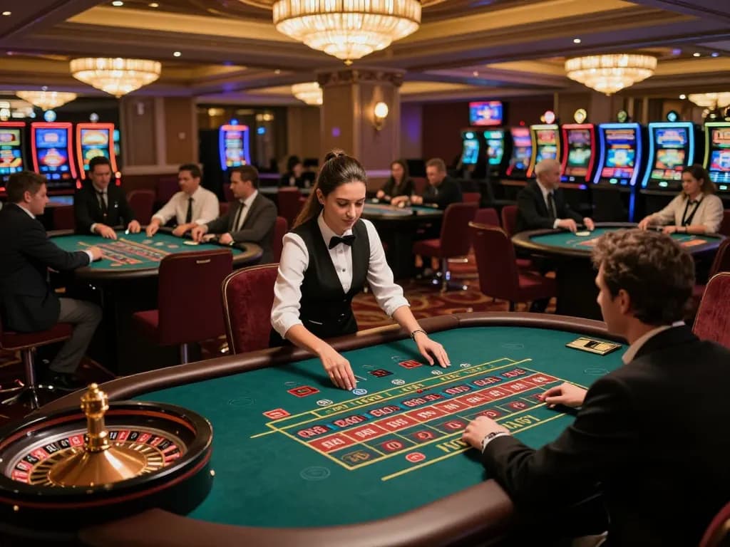 Players enjoying roulette at Go8 casino venue with vibrant atmosphere and thrilling moments.
