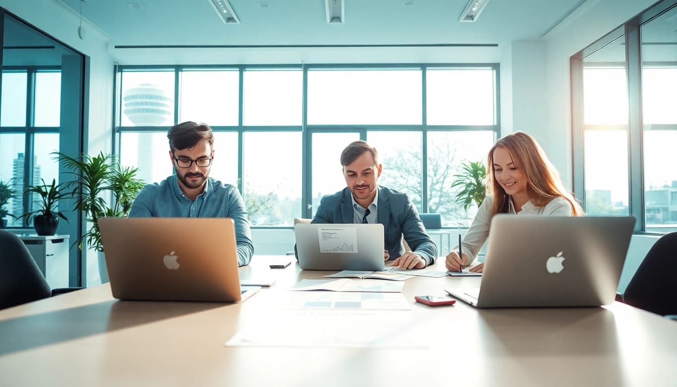 Professionelles Team bei der Arbeit zur effektiven Nutzung des Löschdienstes.