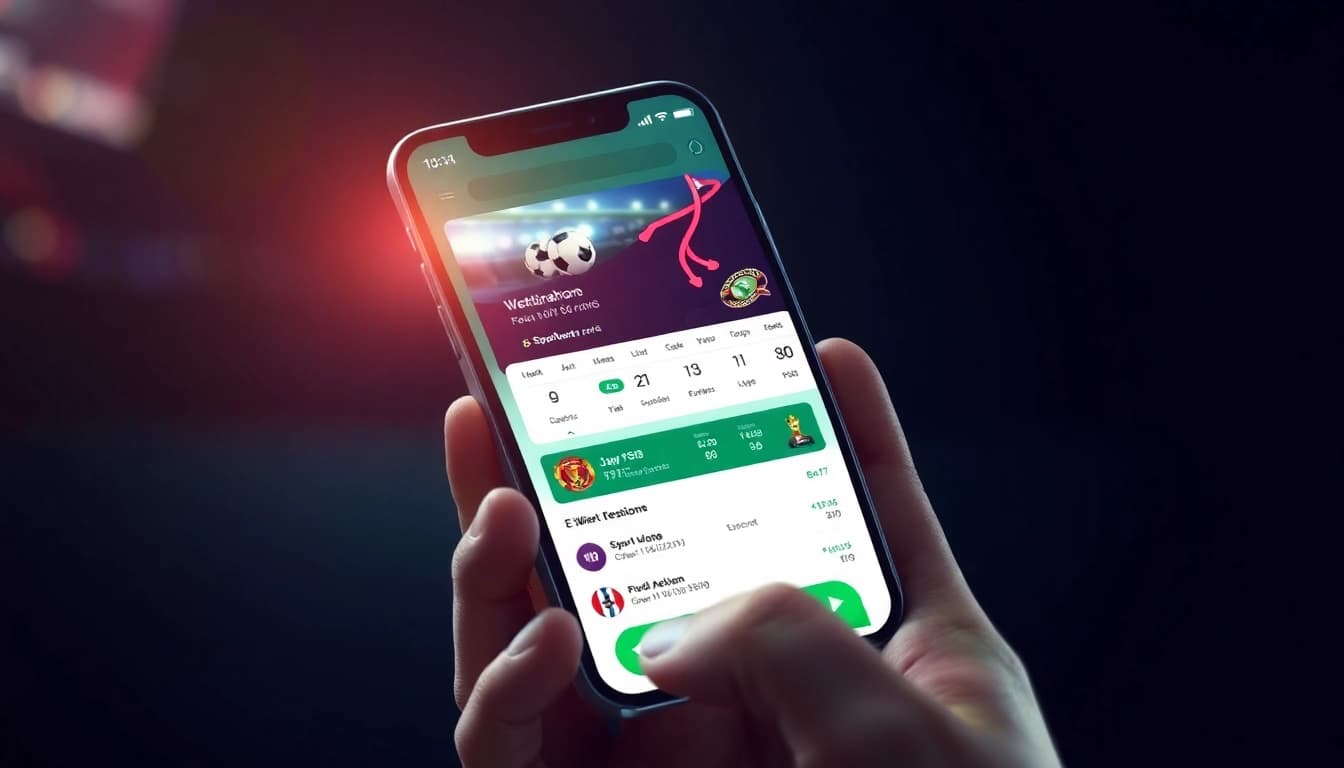 Erleben Sie die besten Sportwetten Apps im Vergleich auf einem modernen Smartphone mit klaren Grafiken und spannenden Wettmöglichkeiten.