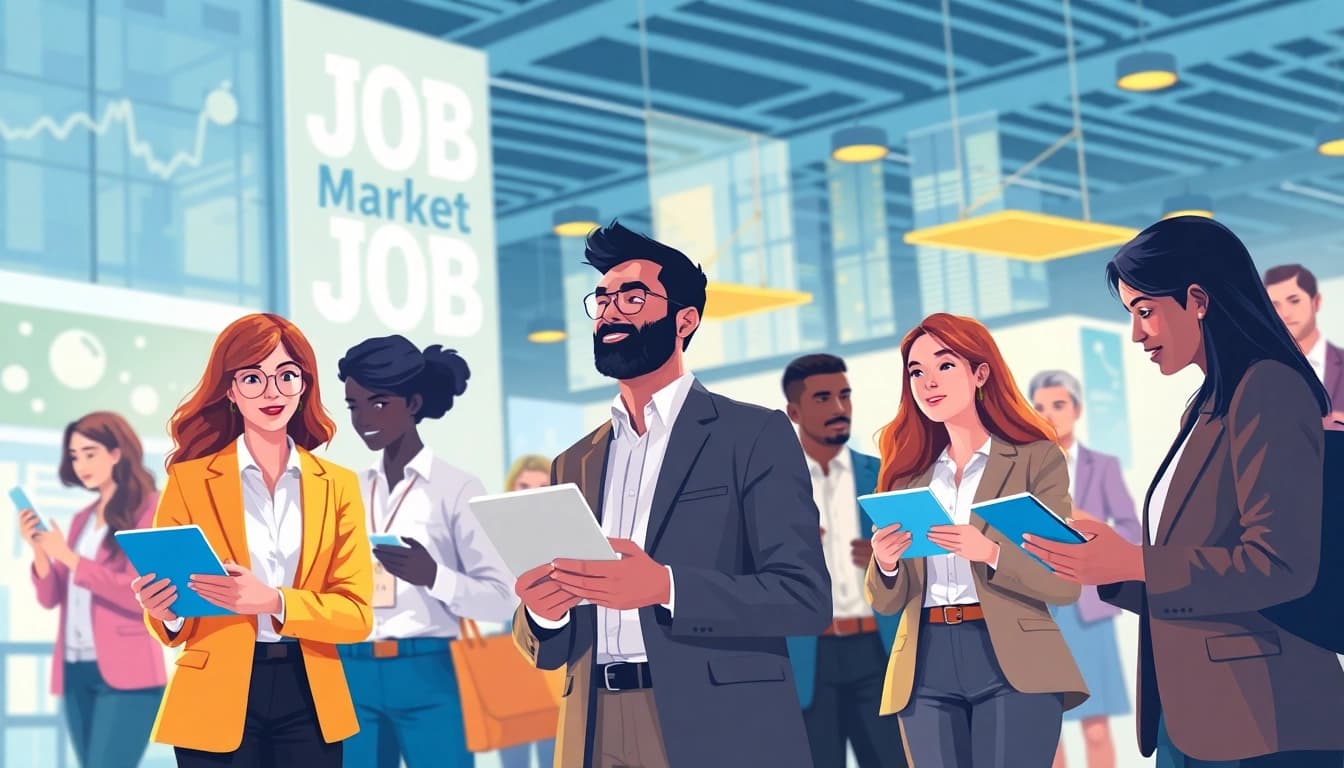 Engaging visual representation of Stellenangebote for job seekers featuring diverse professionals looking for opportunities.