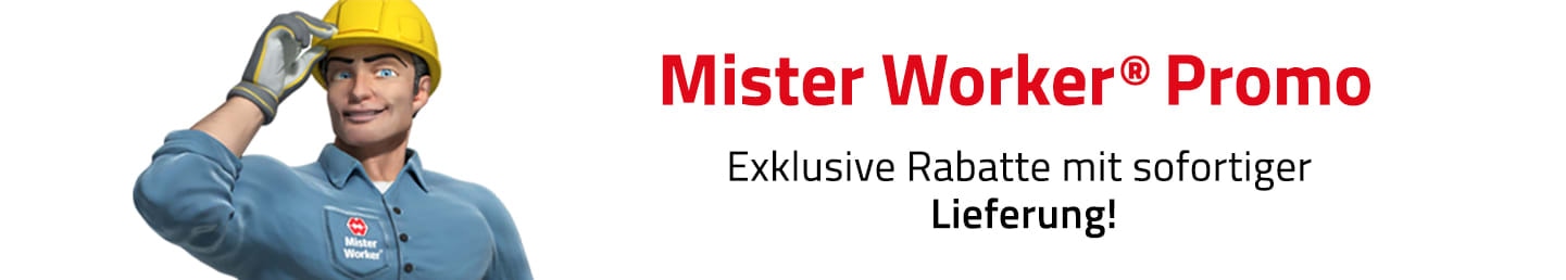 Finden Sie Ihre professionellen Werkzeuge bei Mister Worker® – Ihr Partner für Qualität