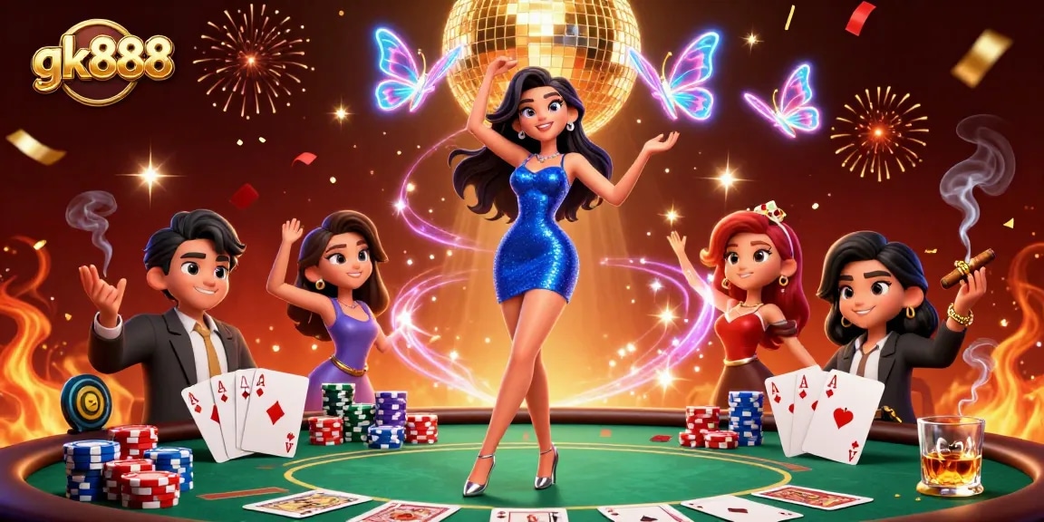 Experience gk888's winning moments with vibrant casino action and thrilling elements.