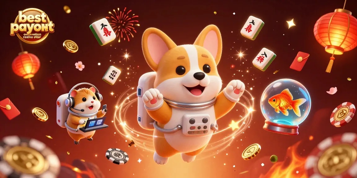Engage with the best payout australian casino sites illustrated by a space theme with vibrant characters and dynamic elements.