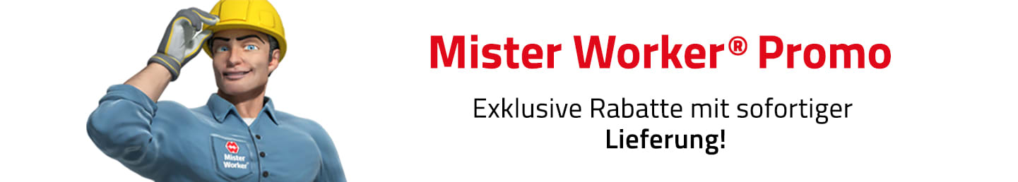 Finden Sie Ihre professionellen Werkzeuge bei Mister Worker® – Ihr Partner für Qualität