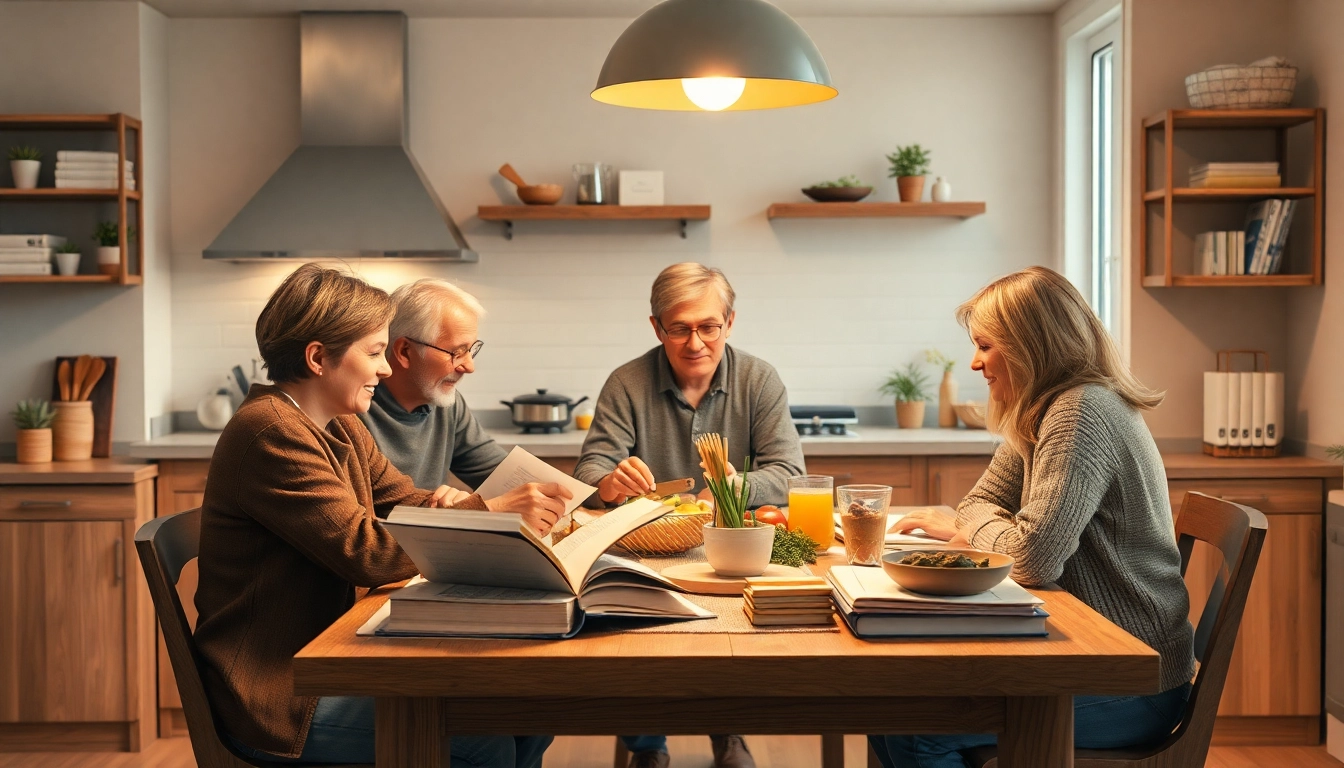 Eine Familie lernt gemeinsam zu Hause im Heimunterricht, um eine positive Lernatmosphäre zu schaffen.