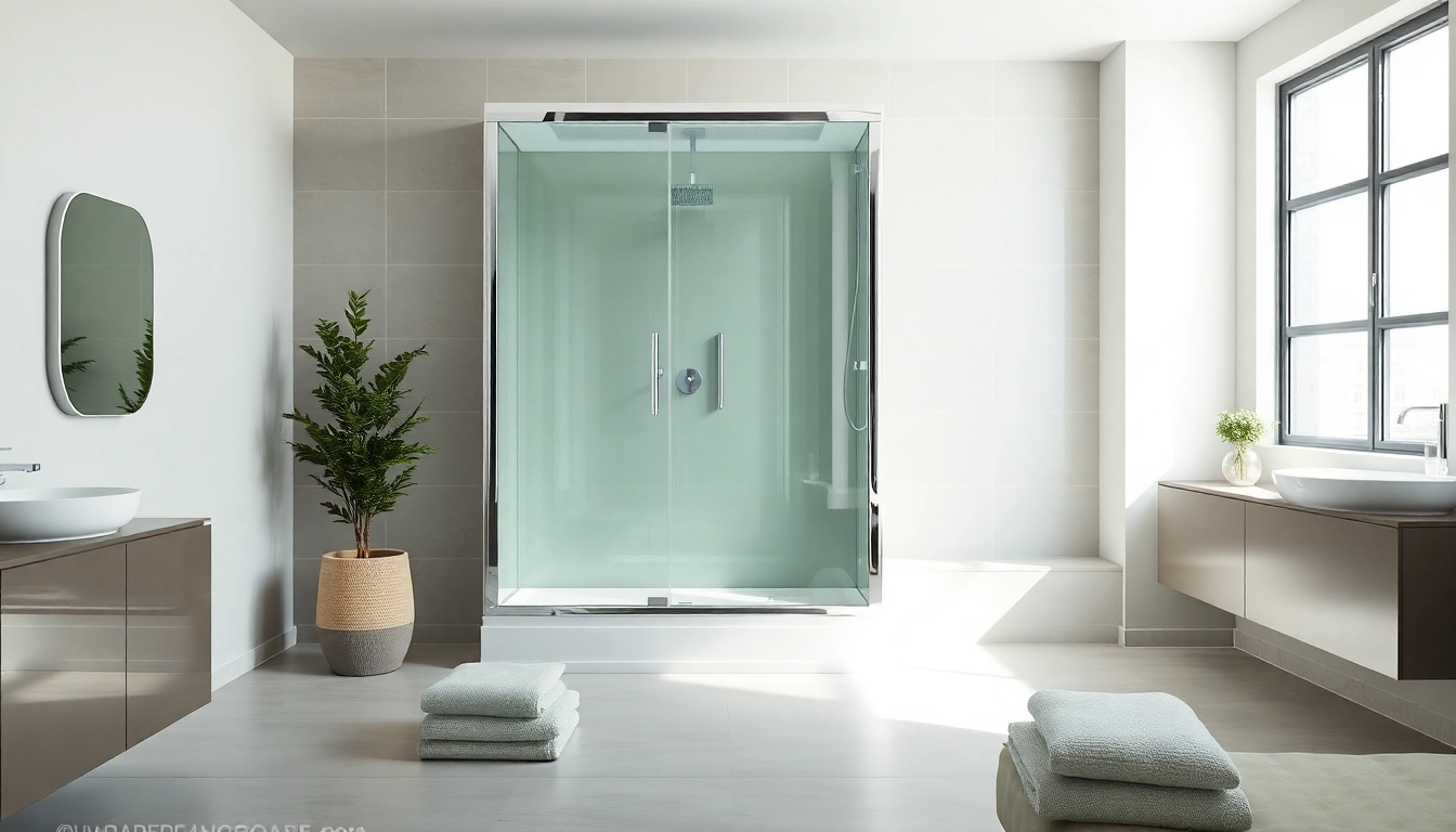 Moderne duschkabine 80x80 in einem eleganten, gut beleuchteten Badezimmer