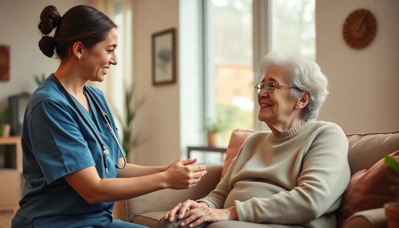 Ambulanter Pflegedienst Köln: Skilled caregiver providing support in a homely environment.