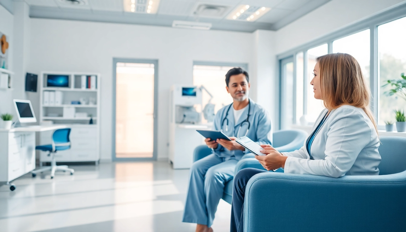 Impression von driada medical in einer modernen Arztpraxis, die Vertrauen und Professionalität ausstrahlt.