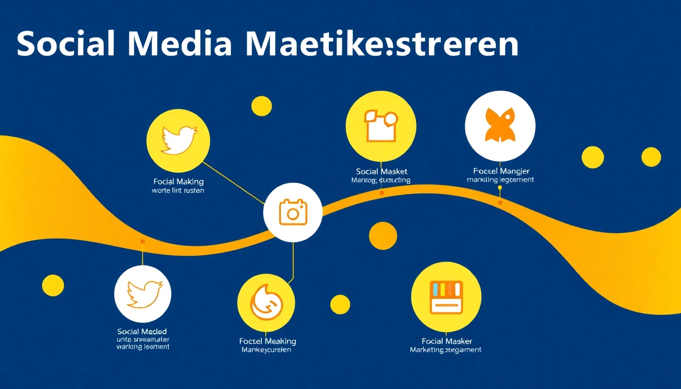 Infografik zur Social-Media-Marketingstrategie zeigt verschiedene Plattformen und deren erfolgreiche Ansätze.