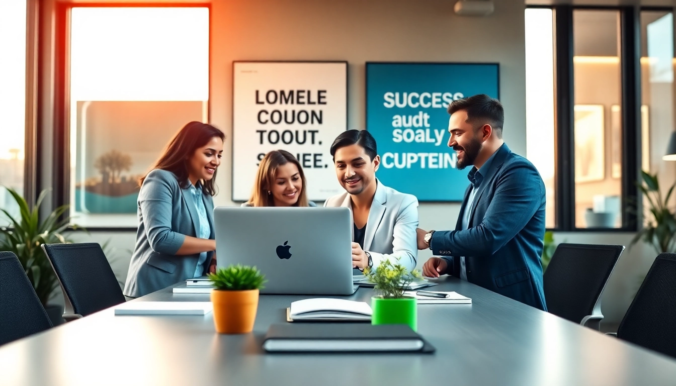 Personalvermittlung im modernen Büro mit Teamarbeit und Enthusiasmus.