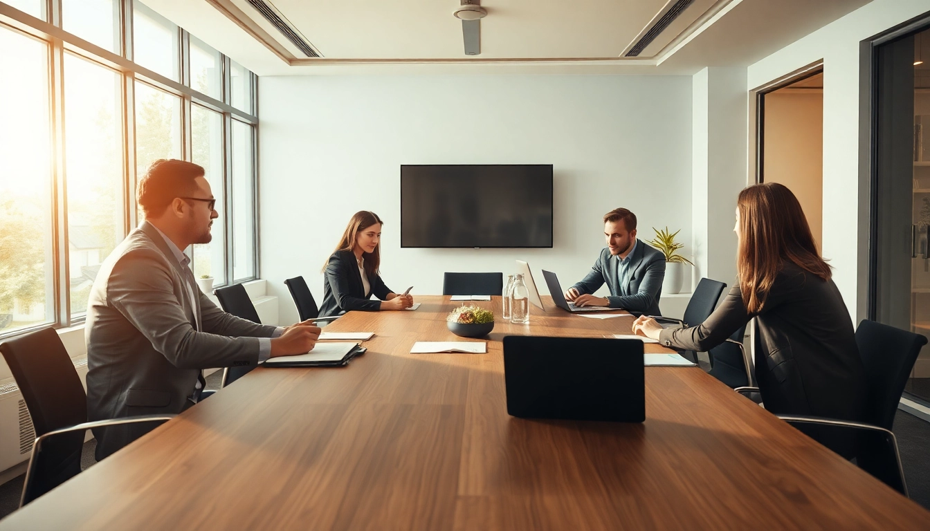 Professionelles Team bei der Zusammenarbeit an Personalvermittlung Vertrieb in einem modernen Büro.