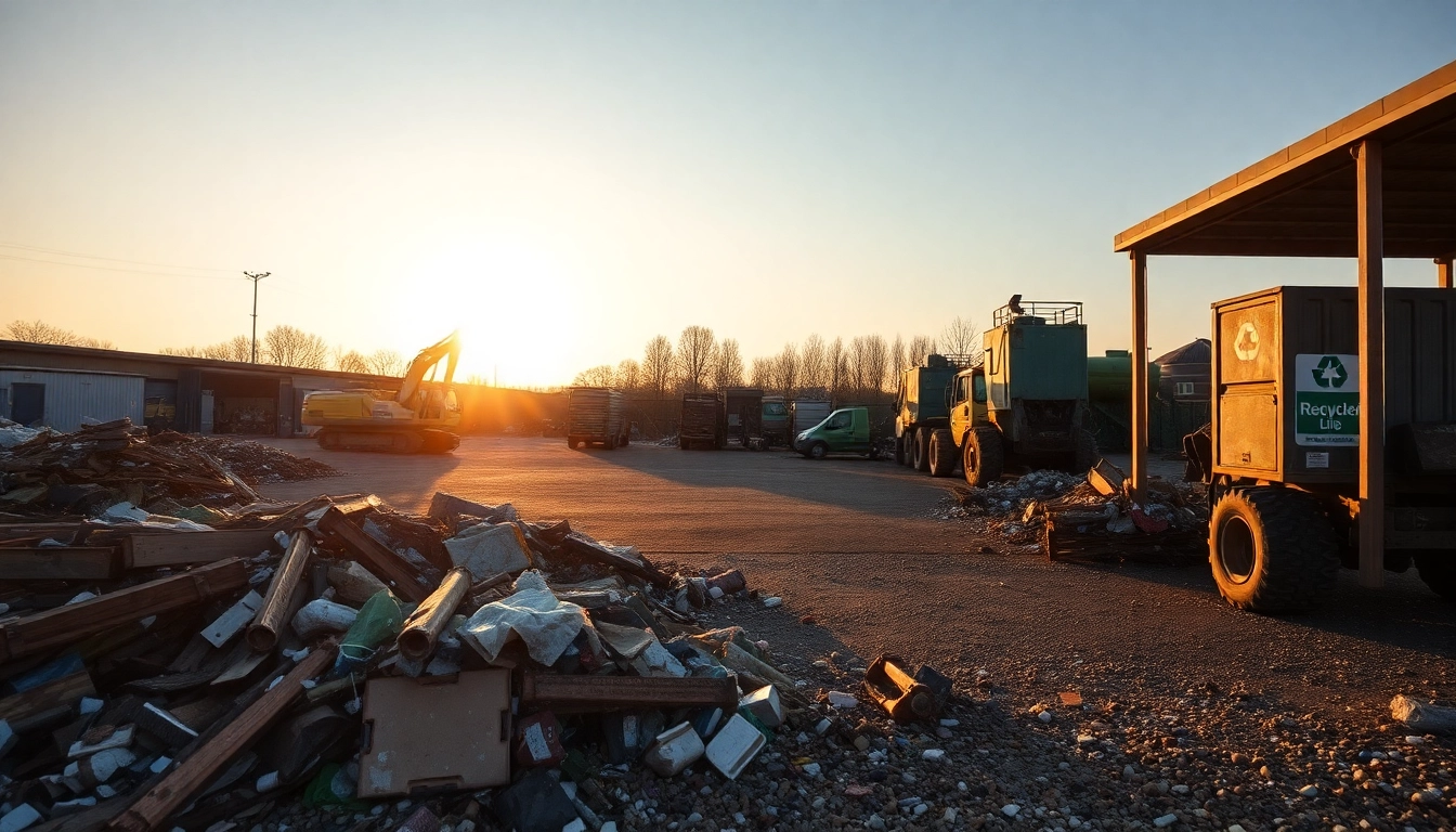 Schrotthändler Duisburg sortiert Altmetalle auf einem umweltfreundlichen Schrottplatz.