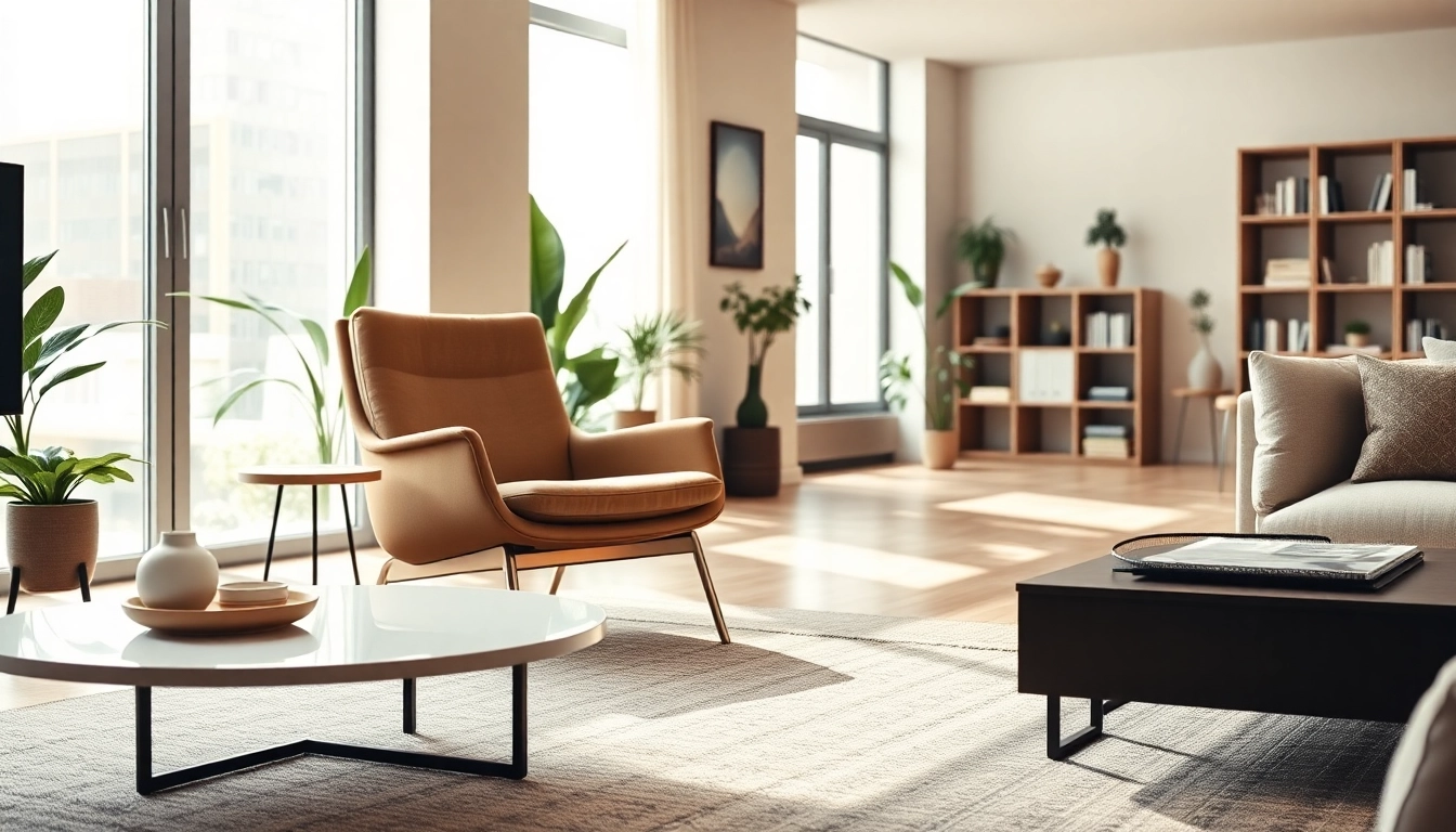 Refurbished Vitra chair in a stylish living room setting with natural light.