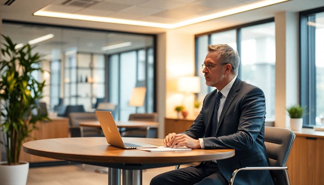 Beratungsgespräch zur unternehmensberatung pflegeeinrichtungen in einem modernen Büro.
