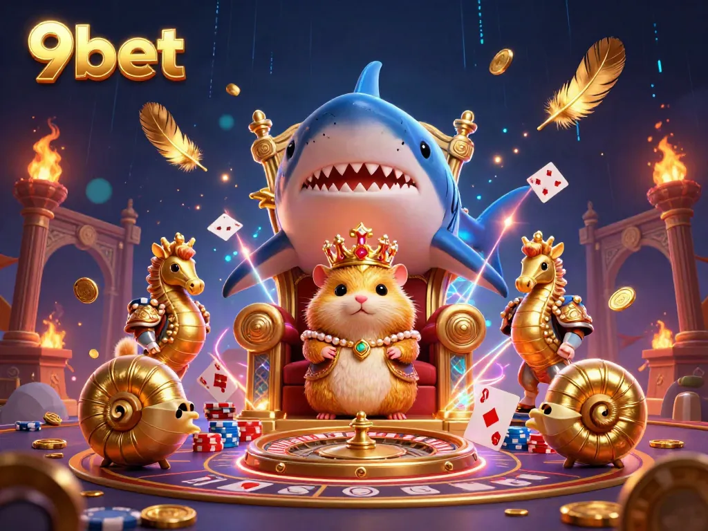 Engage with 9bet's live casino excitement featuring a hamster king and dynamic gameplay elements.
