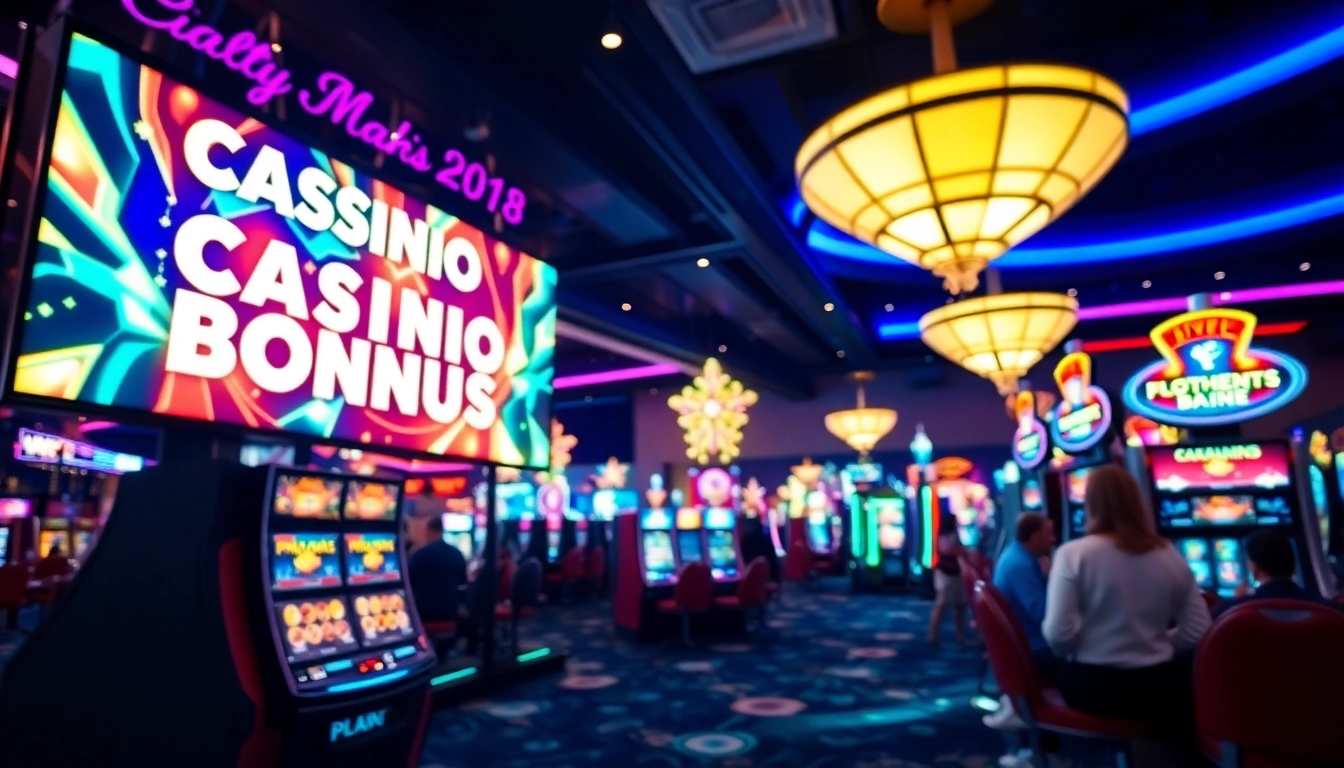 Engage with exciting Casino Bonus promotions on a sleek digital display showcasing vibrant offers and rewards.