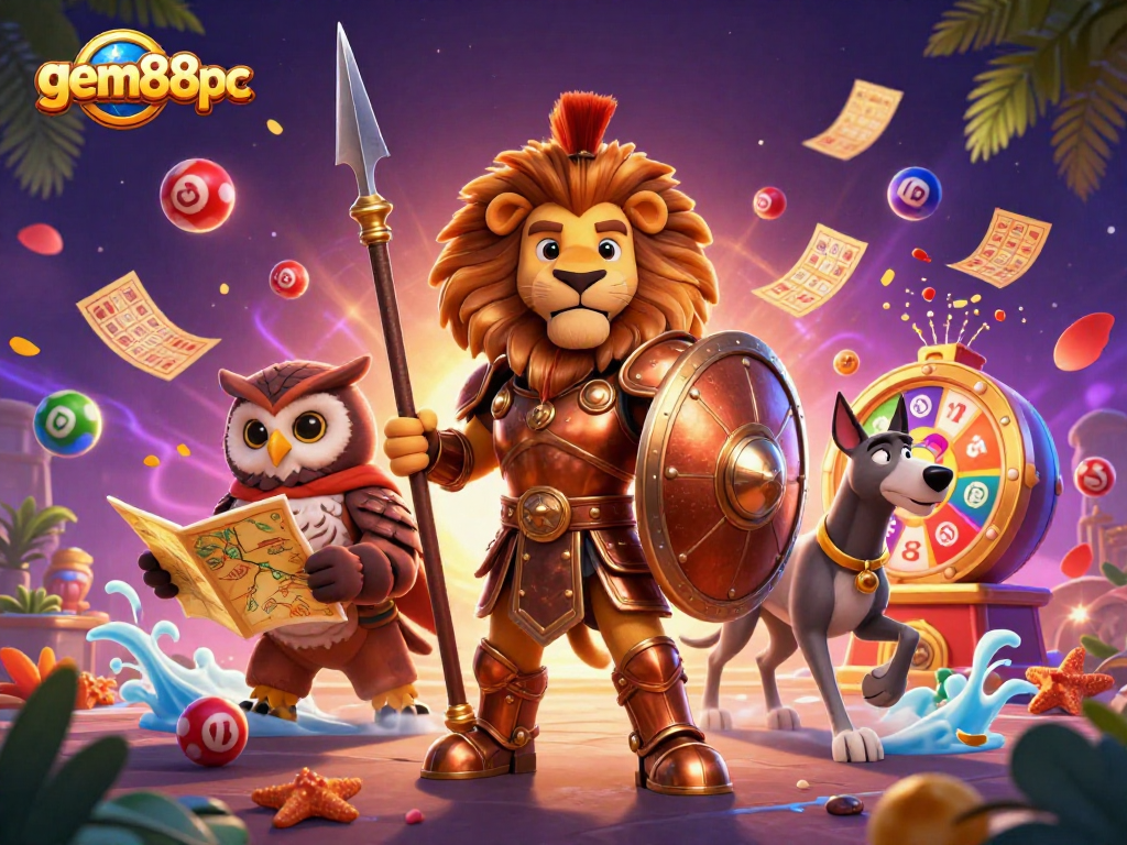 Engage with gem88pc for thrilling casino experiences and vibrant gaming action captured in 3D.