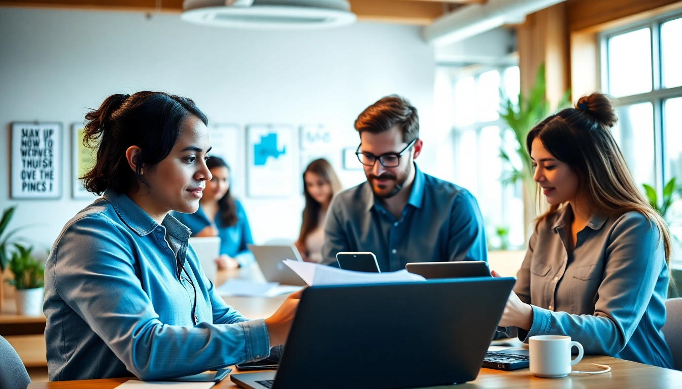 Headhunter Ingenieure collaborating effectively in a modern office environment, focused on recruitment strategies.