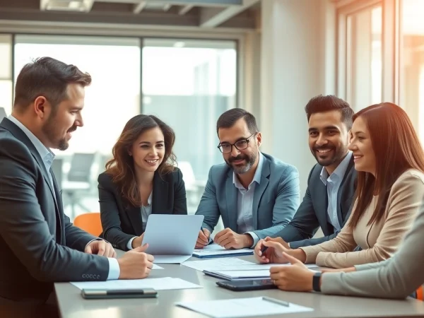 Consulting session focusing on Unternehmensberatung with diverse professionals sharing insights and strategies.