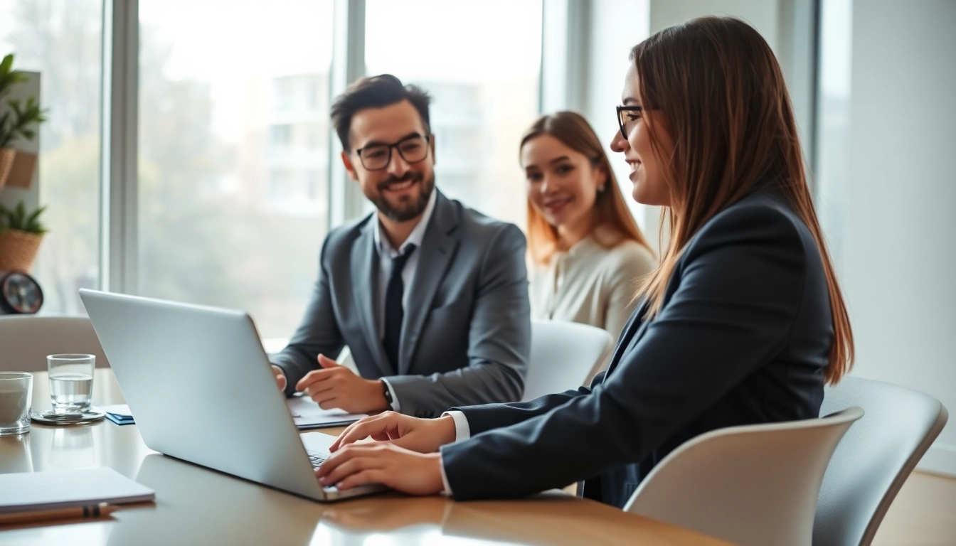 Professioneller Headhunter Schweiz führt Interviews in einem modernen Büro.