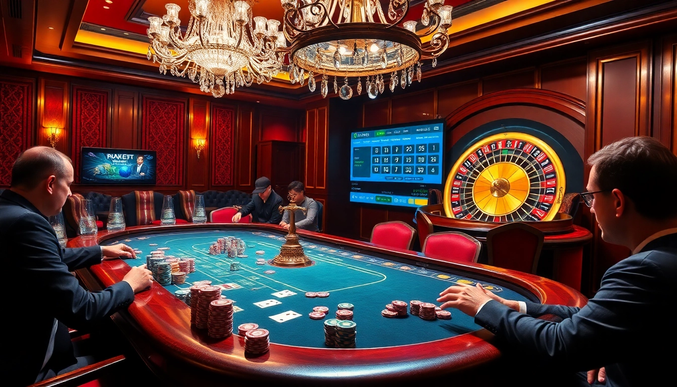 Players engaging in a thrilling poker game at https://m88zo.com/, highlighting excitement and strategy.