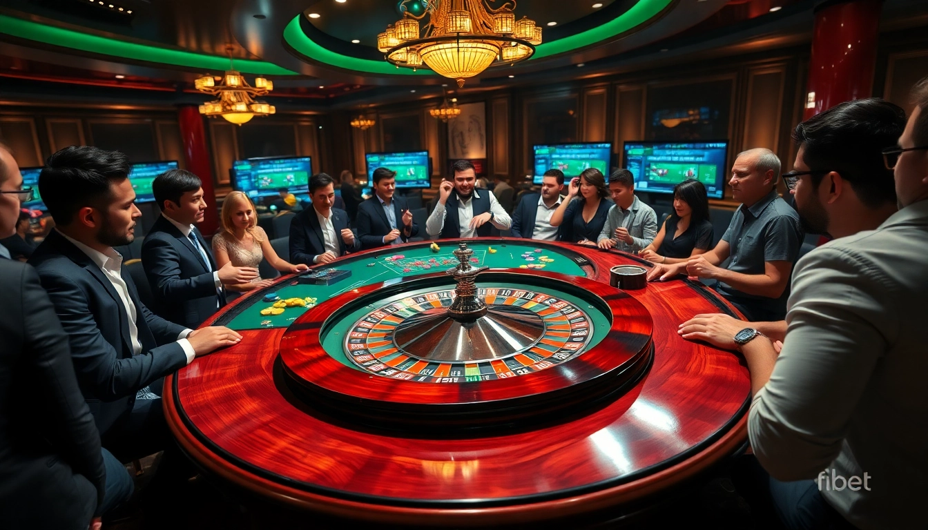 Experience casino excitement at https://f8bet.ventures/ with roulette and enthusiastic players.